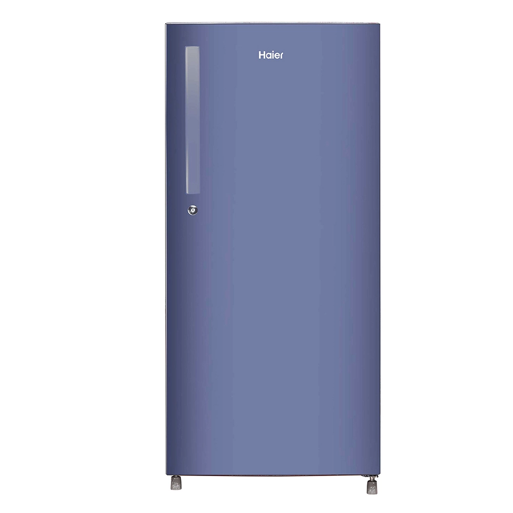Haier 190L 2 Star Direct Cool Fridge in Stylish Radish Blue